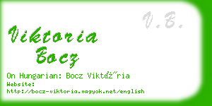 viktoria bocz business card